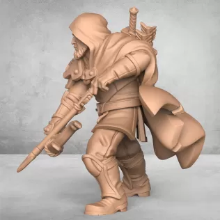Ancient Archer Attacking - Model thumbnail 3