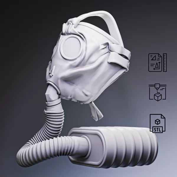 WWI Gas Mask S.B.R. #RoZ - Model preview 3