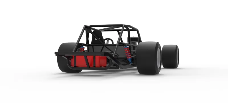 Vintage Asphalt Modified stock car Base V9 Scale 1:25 - Model preview 19