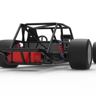 Vintage Asphalt Modified stock car Base V9 Scale 1:25 - Model thumbnail 19