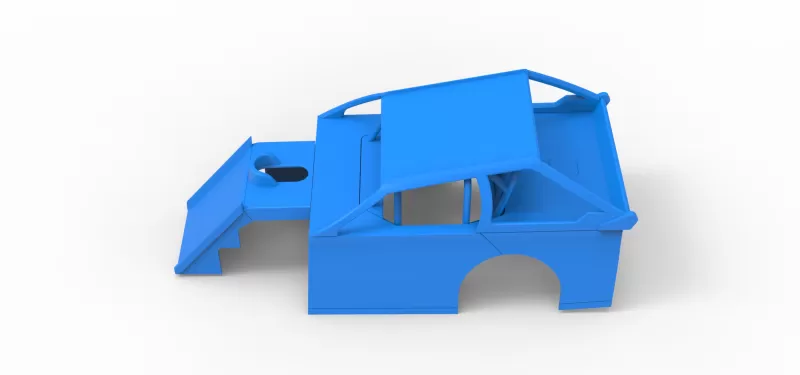 Shell of Mod Lite Race car Version 2 Scale 1:25 - Model preview 7