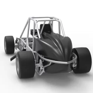 Experimental Pavement Silver Crown Car Base Version 3 Scale 1:25 - Model thumbnail 14