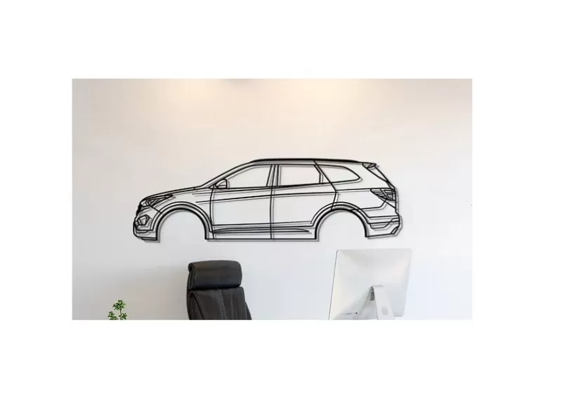 Hyundai - Santa Fe 2013 Wall Art - Model preview 1