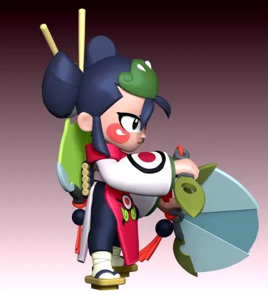 Kaze - Brawl Stars - Model preview 8