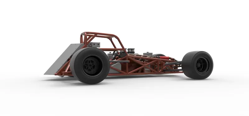 Supermodified front engine race car Base Version 3 Scale 1:25 - Model preview 21