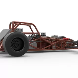Supermodified front engine race car Base Version 3 Scale 1:25 - Model thumbnail 21