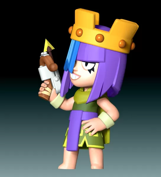 Archer Queen Penny - Model preview 7