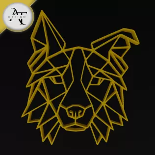 Dog - Geometric - 2D Wall Art Decor