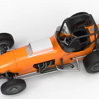 Dirt Silver Crown Champ car Version 2 Scale 1:25 - Model thumbnail 4
