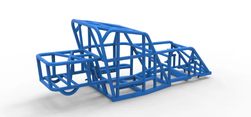 Frame of Mod Lite Race car Scale 1:25 - Model preview 12
