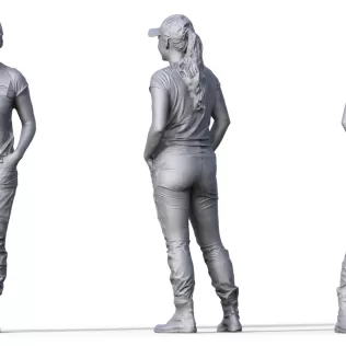 Figure for ship model passenger girl
