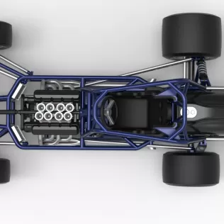 Pavement Silver Crown Car Base Version 2 Scale 1:25 - Model thumbnail 11
