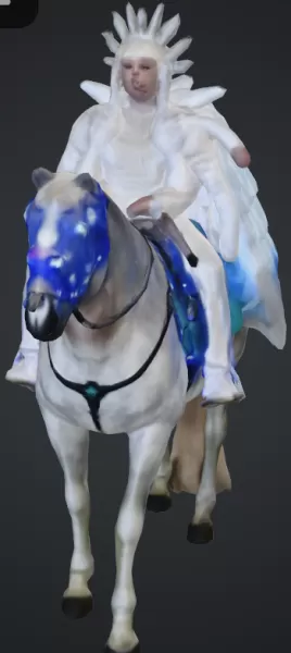 Frau auf pferd - Model preview 1