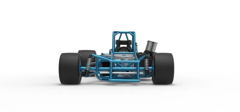 Vintage Supermodified stock car Base Version 3 Scale 1:25 - Model preview 7