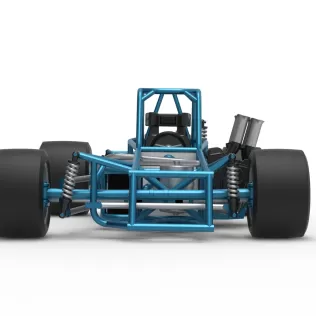 Vintage Supermodified stock car Base Version 3 Scale 1:25 - Model thumbnail 7