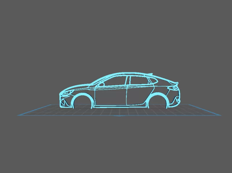 Hyundai - I30 M Wall Art - Model preview 1
