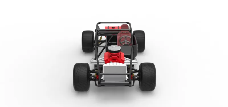 Vintage Semi-Late Model Stock Car Base Scale 1:25 - Model preview 8