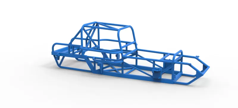 Frame of Vintage Dirt Modified stock car Version 6 Scale 1:25 - Model preview 15