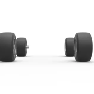 Wheel Set of 350 Supermodified Scale 1:25 - Model thumbnail 4