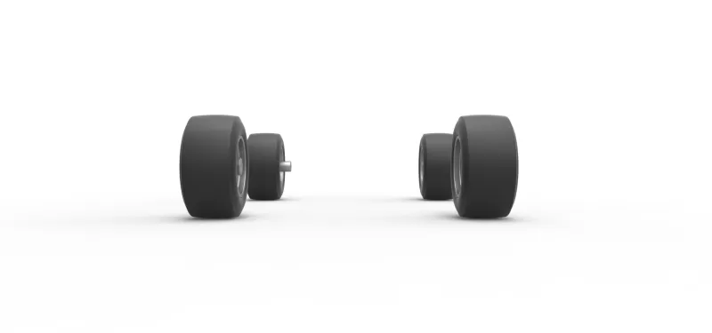 Wheel Set of 350 Supermodified Scale 1:25 - Model preview 4