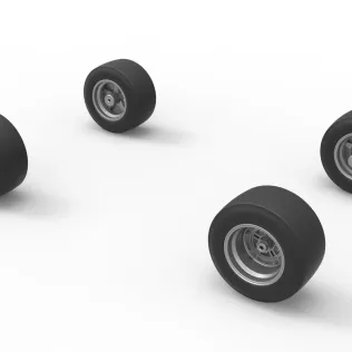 Wheel Set of 350 Supermodified Scale 1:25 - Model thumbnail 8