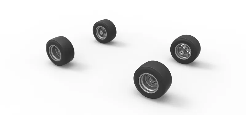 Wheel Set of 350 Supermodified Scale 1:25 - Model preview 8