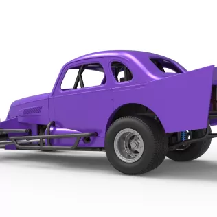 Vintage Dirt Modified stock car Scale 1:25 - Model thumbnail 13