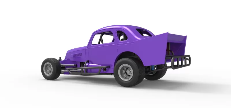 Vintage Dirt Modified stock car Scale 1:25 - Model preview 13