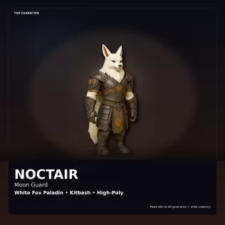 Fennec Heroes – Fantasy & Sci-Fi Fox Character Collection - Model thumbnail 18
