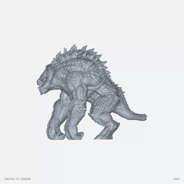 Armored Horned Brute - 100 mm STL - Model preview 3