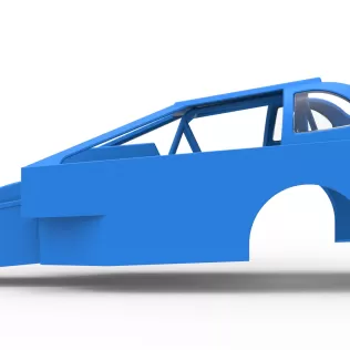 Shell of Northeast Dirt Modified stock car Version 2 Scale 1:25 - Model thumbnail 7
