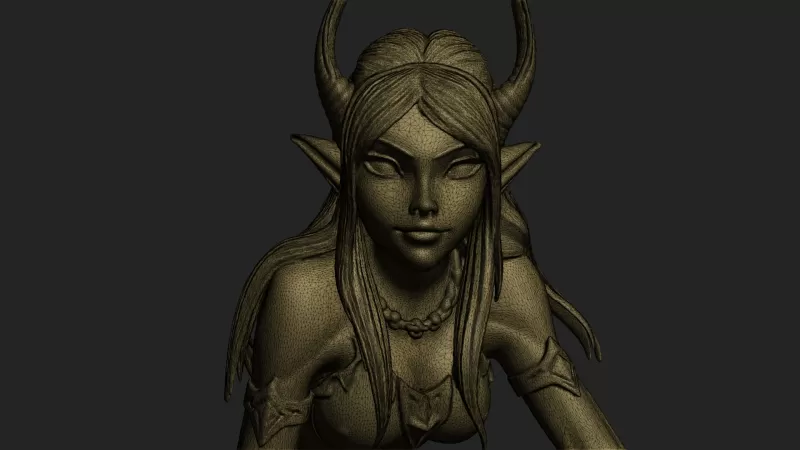 Night elf girl - Model preview 6