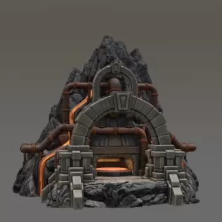 Dwarven Lava Forge STL File for 3D Print - Model thumbnail 6