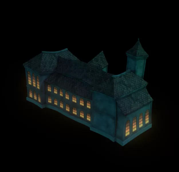 Halloween Mansion - Model preview 3