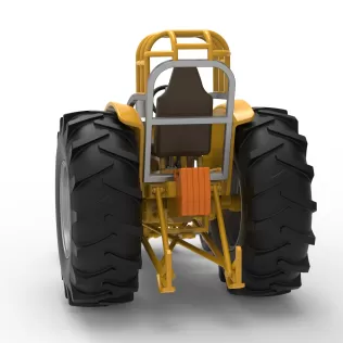 Fun Short Vintage Pulling tractor Scale 1:25 - Model thumbnail 10