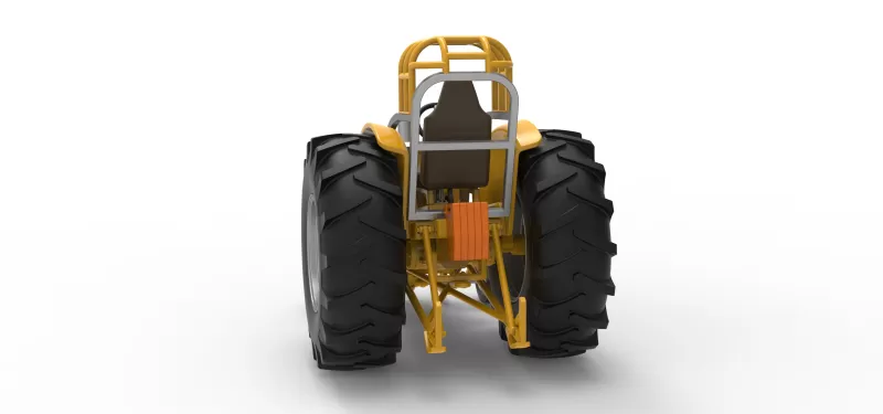Fun Short Vintage Pulling tractor Scale 1:25 - Model preview 10