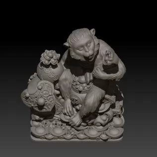 Zodiac Monkey - Model thumbnail 1
