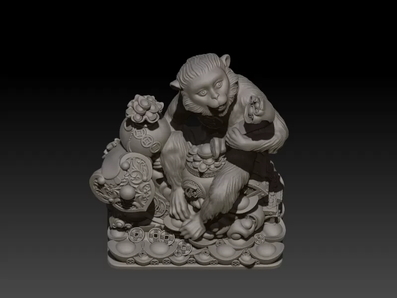 Zodiac Monkey - Model preview 1