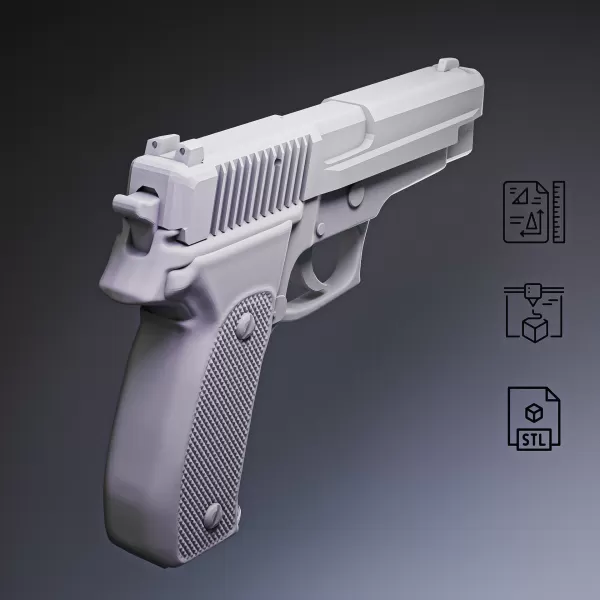 P226 Tactical Pistol #RoZ - Model preview 8