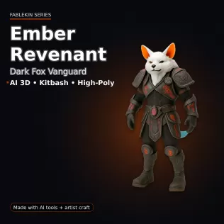 Fablekin Guardians — Character Pack (10 Stylized Heroes) - Model thumbnail 14