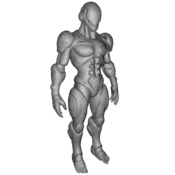 Mecha Heroes Pack – 9 High-Poly Kitbash Characters - Model preview 19