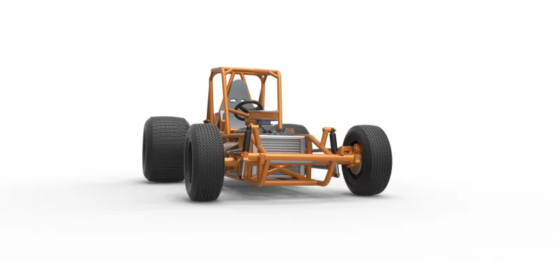 Vintage Sprint car Base Version 2 Scale 1:25 - Model preview 27