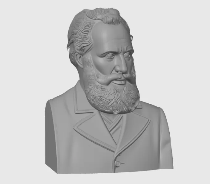 Lyuben Karavelov 3D STL (Любен Каравелов) - Model preview 2