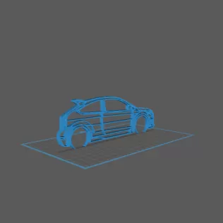 Ford - Focus RS 2 Wall Art - Model thumbnail 1