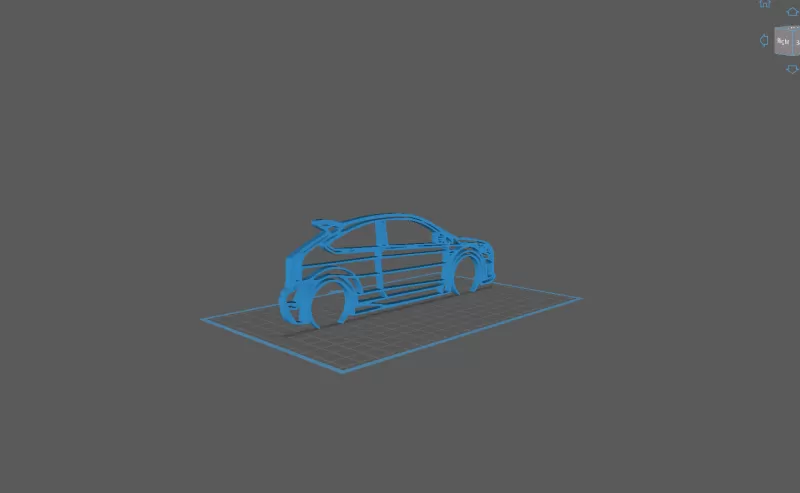 Ford - Focus RS 2 Wall Art - Model preview 1
