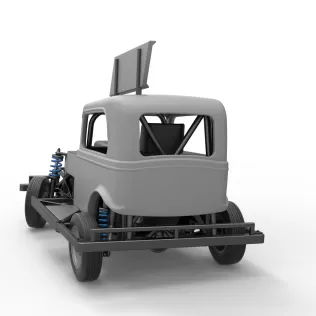 New Zealand Ministock car while turning Scale 1:25 - Model thumbnail 14