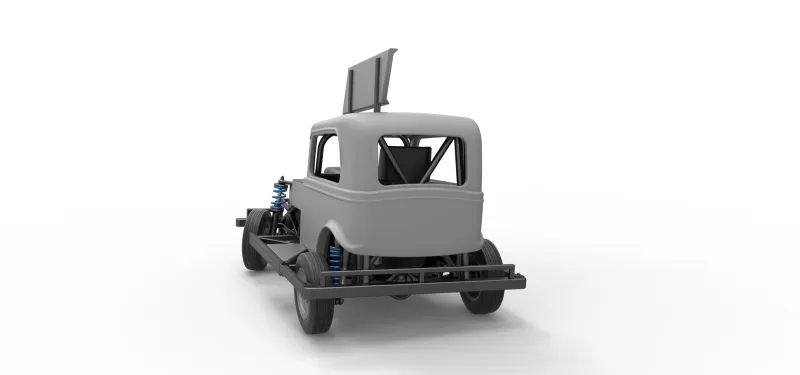 New Zealand Ministock car while turning Scale 1:25 - Model preview 14