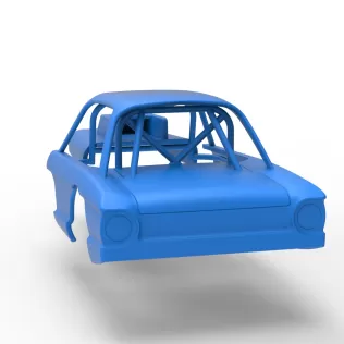 Shell of Vintage Dirt Modified stock car Version 10 Scale 1:25 - Model thumbnail 10