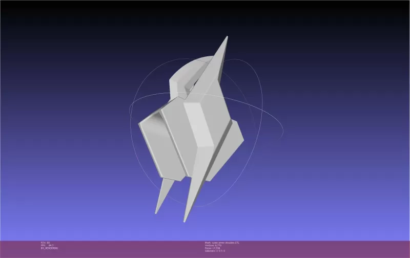 Shield Hero Curse Armor Shoulder - Model preview 2