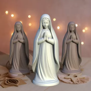 Virgin Mary Praying | Christmas Nativity Madonna Figure - Model thumbnail 5